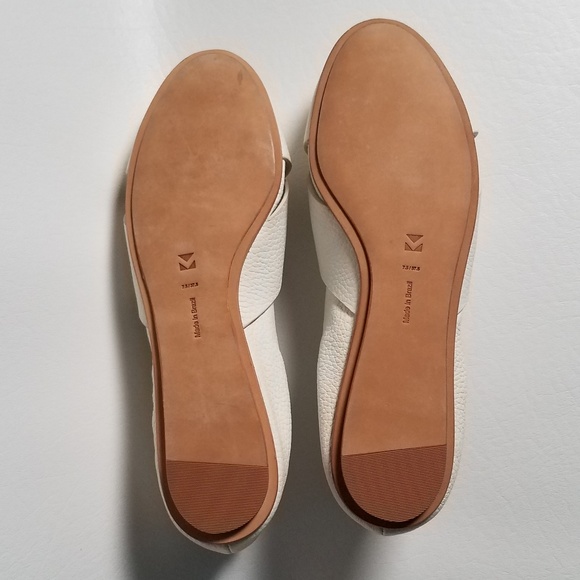 Mercedes Castillo White Leather Sandals - Picture 6 of 8